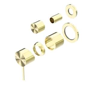 Nero Mecca Shower Mixer With Divertor Separate Back Plate Trim Kits Only Brushed Gold | NR221911stBG