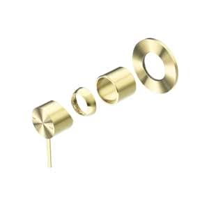 Nero Mecca Shower Mixer 80mm Plate Trim Kits Only Brushed Gold | NR221911TBG