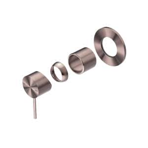 Nero Mecca Shower Mixer 80mm Plate Trim Kits Only Brushed Bronze | NR221911TBZ