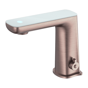 Nero Claudia Sensor Mixer With White Top Display Brushed Bronze | NR222102BZ
