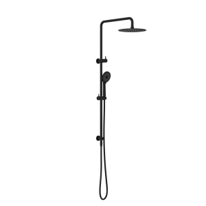 Nero Round Project Twin Shower 4 Star Rating Matte Black | NR232105fMB