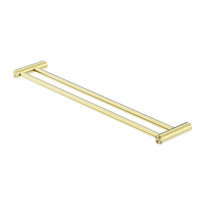 Nero New Mecca Double Towel Rail 800mm Brushed Gold | NR2330dBG