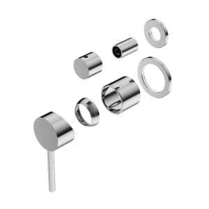 Nero Dolce Shower Mixer With Divertor Separate Back Plate Trim Kits Only Chrome | NR250811ETCH
