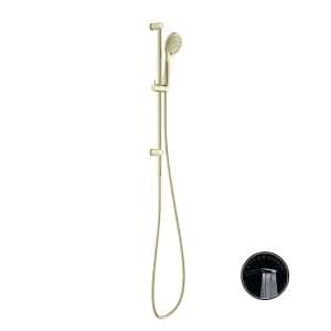 Nero Opal Shower Rail With Air Shower Brushed Gold | NR251905aBG