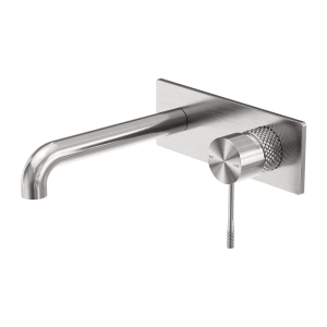 Nero Opal Wall Basin/Bath Mixer 160mm Brushed Nickel | NR251907A160BN
