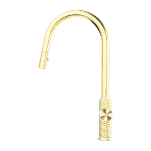 Nero Opal Pull Out Sink Mixer With Vegie Spray Function Brushed Gold | NR251908BG