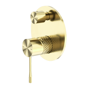 Nero Opal Shower Mixer With Divertor Brushed Gold | NR251909aBG