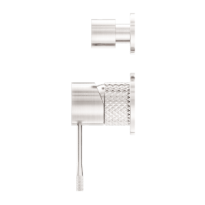 Nero Opal Shower Mixer With Divertor Separate Plate Brushed Nickel | NR251909eBN