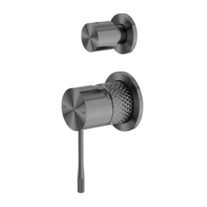 Nero Opal Shower Mixer With Divertor Separate Plate Graphite | NR251909eGR