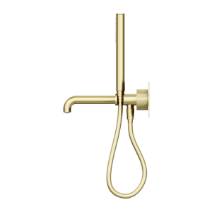 Nero Opal Progressive Shower System With Spout 250mm Brushed Gold | NR252003a250BG