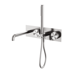 Nero Opal Progressive Shower System With Spout 230mm Brushed Nickel | NR252003a230BN