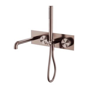 Nero Opal Progressive Shower System With Spout 250mm Brushed Bronze | NR252003a250BZ