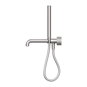 Nero Opal Progressive Shower System Separate Plate With Spout 250mm Brushed Nickel | NR252003b250BN