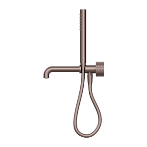 Nero Opal Progressive Shower System Separate Plate With Spout 250mm Brushed Bronze | NR252003b250BZ
