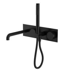 Nero Kara Progressive Shower System With Spout 230mm Matte Black | NR271903a230MB