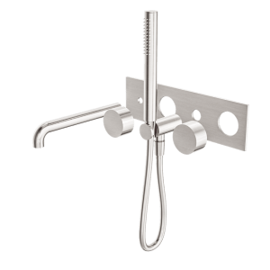 Nero Kara Progressive Shower System With Spout 230mm Trim Kits Only Brushed Nickel | NR271903a230tBN