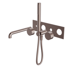 Nero Kara Progressive Shower System With Spout 230mm Trim Kits Only Brushed Bronze | NR271903a230tBZ