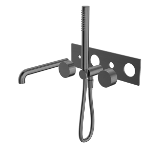 Nero Kara Progressive Shower System With Spout 230mm Trim Kits Only Gun Metal | NR271903a230tGM