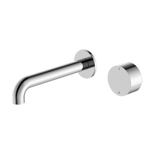 Nero Kara Progressive Wall Basin/Bath Set 230mm Chrome | NR271907a230CH