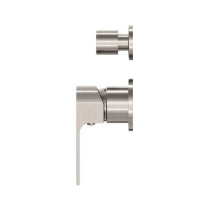 Nero Bianca Shower Mixer With Divertor Separate Back Plate Brushed Nickel | NR321511GBN