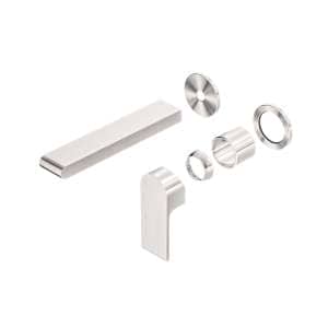 Nero Bianca Wall Basin/Bath Mixer Separate Back Plate 230mm Trim Kits Only Brushed Nickel | NR321510FTBN