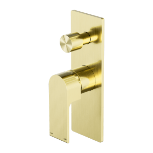 Nero Bianca Shower Mixer With Divertor Brushed Gold | NR321511ABG