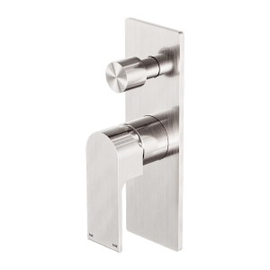 Nero Bianca Shower Mixer With Divertor Brushed Nickel | NR321511ABN