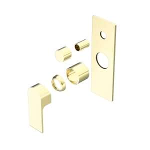 Nero Bianca Shower Mixer With Divertor Trim Kits Only Brushed Gold | NR321511ATBG