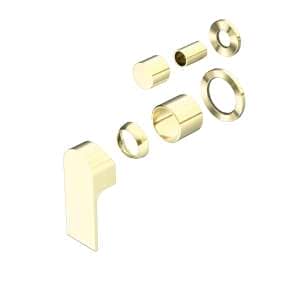 Nero Bianca Shower Mixer With Divertor Separate Back Plate Trim Kits Only Brushed Gold | NR321511GTBG