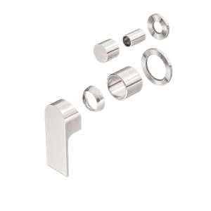 Nero Bianca Shower Mixer With Divertor Separate Back Plate Trim Kits Only Brushed Nickel | NR321511GTBN