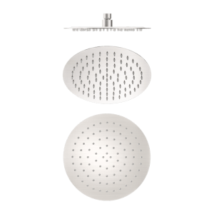 Nero 250mm Round Stainless Steel Shower Head 4 Star Rating Brushed Nickel | NR507036BN