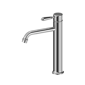 Nero York Straight Tall Basin Mixer With Metal Lever Chrome | NR692101a02CH