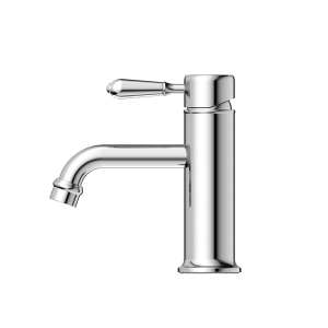 Nero York Straight Basin Mixer With Metal Lever Chrome | NR692101b02CH