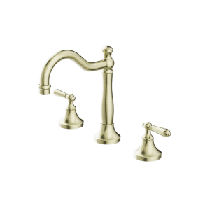 Nero York Basin Set With Metal Lever Aged Brass | NR692102a02AB