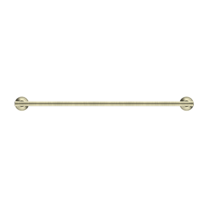 Nero York Single Towel Rail 600mm Aged Brass | NR6924AB