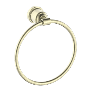 Nero York Towel Ring Aged Brass | NR6980AB