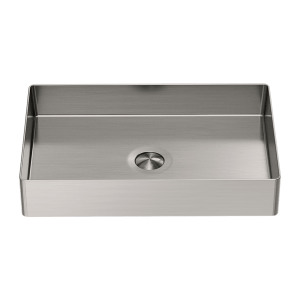 Nero Opal Rectangle Stainless Steel Basin Brushed Nickel | NRB3555BN