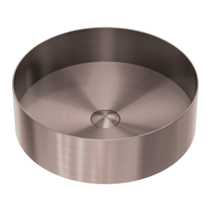 Nero Opal Round 400mm Stainless Steel Basin Brushed Bronze | NRB401rBZ