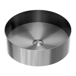 Nero Opal Round 400mm Stainless Steel Basin Graphite | NRB401rGR