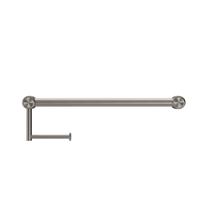 Nero Mecca Care 25mm Toilet Roll Rail 300mm Brushed Nickel | NRCR2512ABN