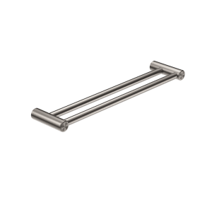 Nero Mecca Care 25mm Double Towel Grab Rail 600mm Brushed Nickel | NRCR2524DBN