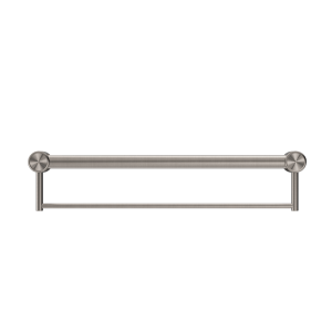 Nero Mecca Care 32mm Grab Rail With Towel Holder 900mm Brushed Nickel | NRCR3230BBN