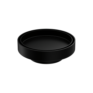 Nero 130mm Round Tile Insert Floor Waste 80mm Outlet Matte Black | NRFW004MB