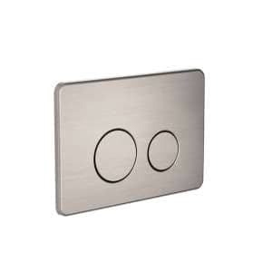 Nero In Wall Toilet Push Plate Brushed Nickel for R&T cisterns only | NRPL001BN