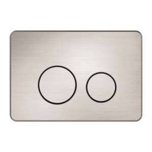 Nero In Wall Toilet Push Plate Brushed Nickel for R&T cisterns only | NRPL001BN