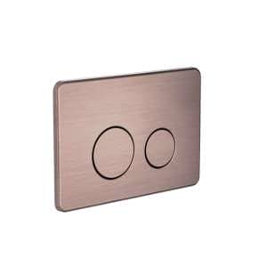 Nero In Wall Toilet Push Plate Brushed Bronze for R&T cisterns only | NRPL001BZ