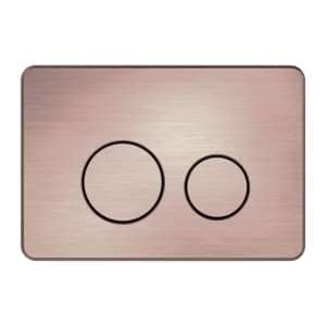Nero In Wall Toilet Push Plate Brushed Bronze for R&T cisterns only | NRPL001BZ