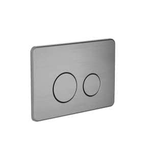 Nero In Wall Toilet Push Plate Gun Metal for R&T cisterns only | NRPL001GM