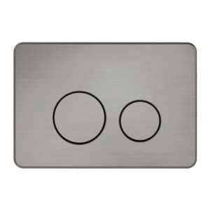 Nero In Wall Toilet Push Plate Graphite for R&T cisterns only | NRPL001GR