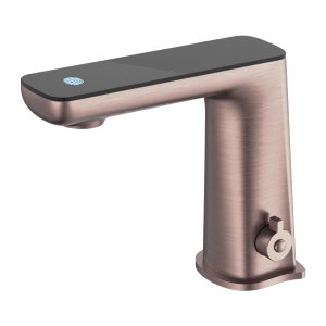Nero Claudia Sensor Mixer With Black Top Display Brushed Bronze | NR222101BZ